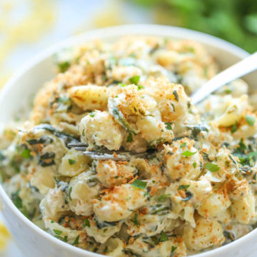 Spinach and Artichoke Mac and Cheese